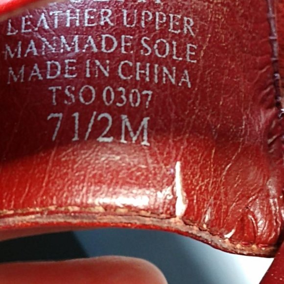 Red AK Ann Klein iflex Sandals- size 7-1/2 M - Picture 4 of 8